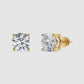 Classic Round Cut Solitaire Earring